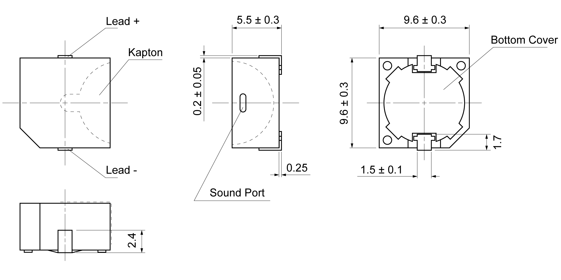 SMB9655-27S12 Mechanical Drawing